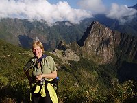 LuAnn at the Sun Gate - Machu Picchu